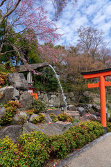 大阪箕面の勝尾寺の境内の風景とダルマ