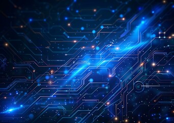 Abstract Technology Background with Circuit Board Design