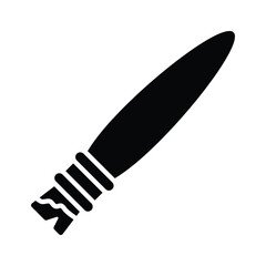 Handcrafted modern flat vector of paint brush, customizable icon