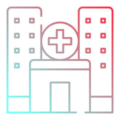 Obraz premium Hospital icon
