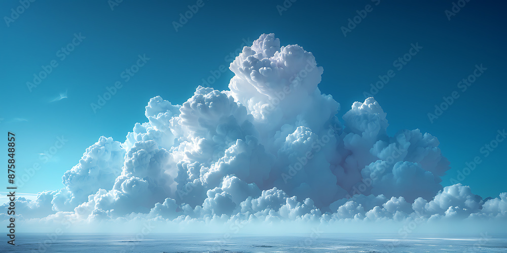 Poster modern cloud computing platform background