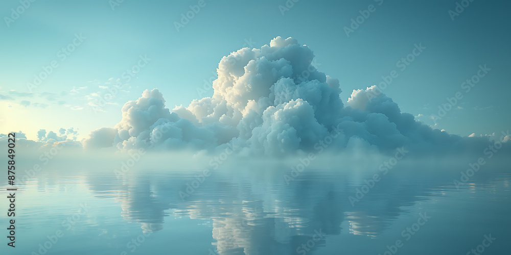 Poster modern cloud computing platforms background
