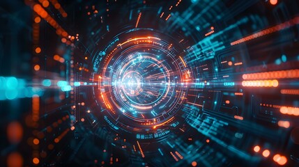 Obraz premium Futuristic Technology Background
