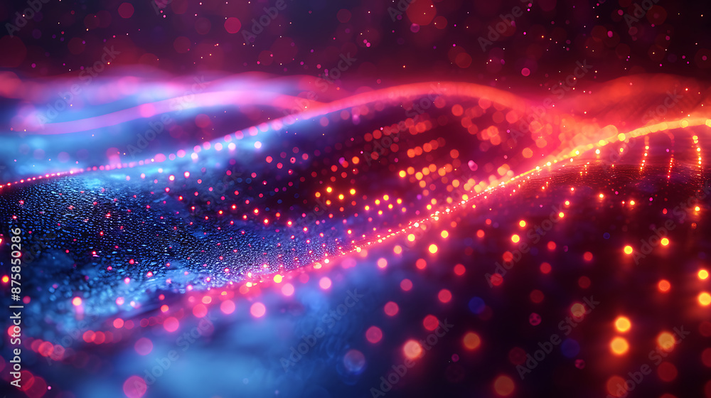 Poster stylized big data background with textured details