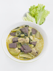 Thai green curry traditional spicy asian cuisine