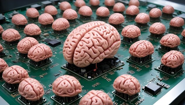 Computer-Style Realistic 3D Fusion of Human Brains - Brain Computer Interface - Biological Computing
