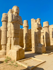Karnak Temple is dedicated to the temple complex of Ancient Egypt. Thebes, Karnak, Luxor, Egypt