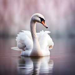 Fototapeta premium swan on the lake