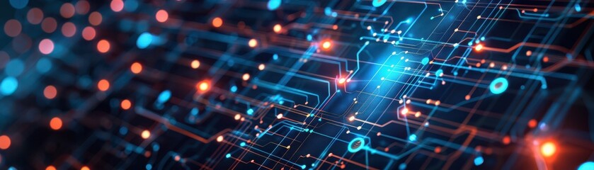 Obraz premium SQL query planner visualized as a digital blueprint, Query Planning, [Strategic data querying]