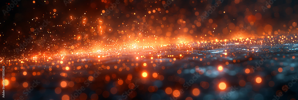 Poster stylized tech canvas with abstract textures