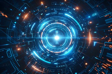 Fototapeta premium futuristic technology background