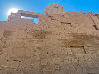 Karnak Temple is dedicated to the temple complex of Ancient Egypt. Thebes, Karnak, Luxor, Egypt