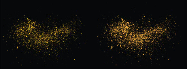 Fototapeta premium Vector confetti luxury gold glitter and golden color splatter