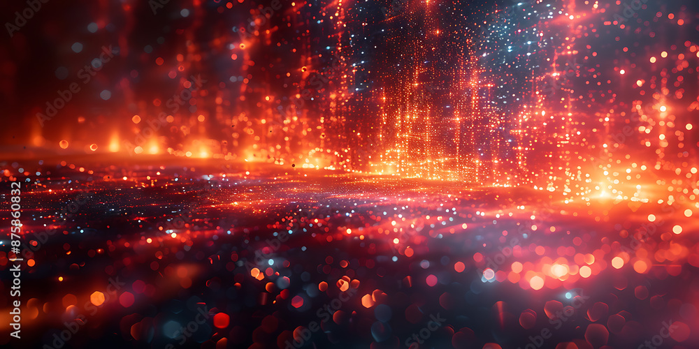 Poster stylized high-tech canvas with abstract textures