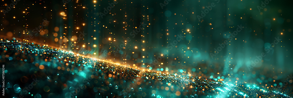 Aufkleber stylized cybersecurity background with high-tech elements