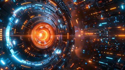 Obraz premium Futuristic Technology Background