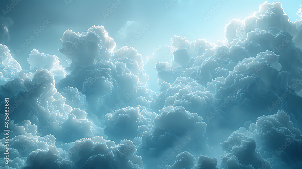 Aufkleber modern cloud computing abstract background