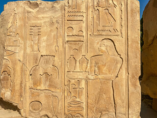 Karnak Temple is dedicated to the temple complex of Ancient Egypt. Thebes, Karnak, Luxor, Egypt