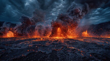 fire burning in the fireplace