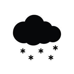 Snow Cloud vector icon