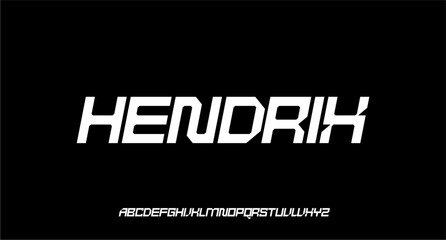 MODERN FUTURISTIC TECHNOLOGY SCI FI FONT VECTOR TYPEFACE