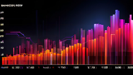 Performance at a glance! A colorful, wide bar chart makes market sector performance easy to understand