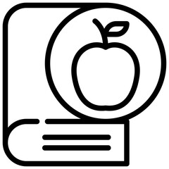 education knowledge learning book simple line