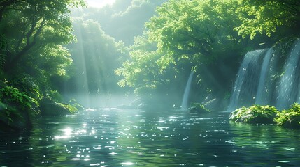 Fototapeta premium morning in the forest
