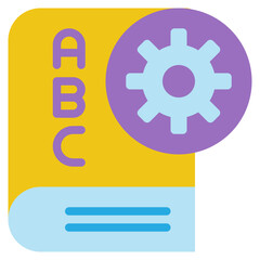 book education learning knowledge flat style