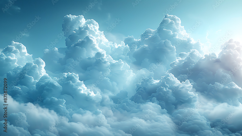Aufkleber stylized cloud computing background - abstract design