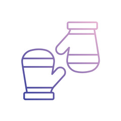 Gloves vector icon