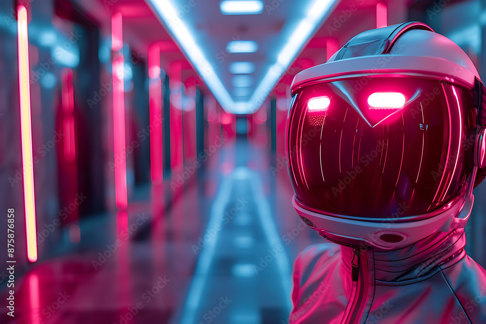Poster realistic vr backdrop with customization canvas
