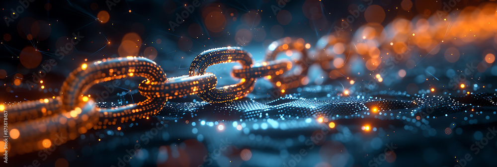 Poster cutting edge blockchain finance solution