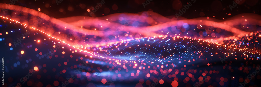 Poster abstract big data visualization - interconnected circuits