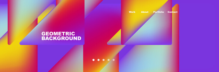 Triangle minimal web site page background design. Vector Illustration For Wallpaper, Banner, Background, Card, Book Illustration, landing page