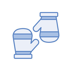Gloves vector icon