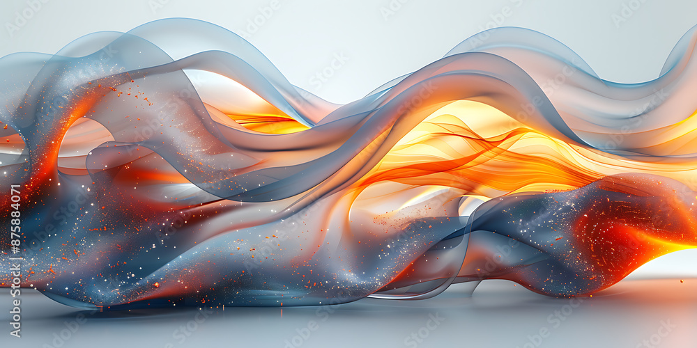 Poster futuristic canvas for advanced tech visualization