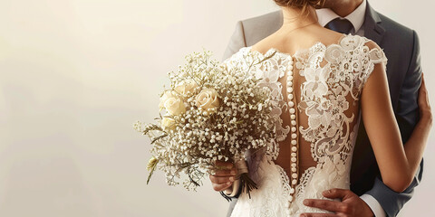 Obraz premium bride and groom at the wedding