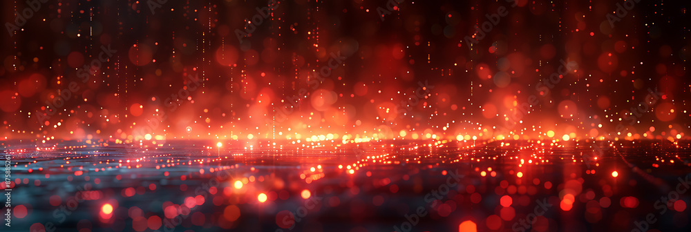 Poster cybersecurity alert: empty spaces & warning signals
