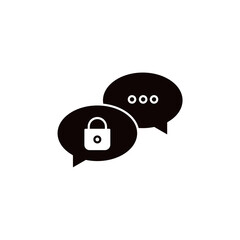 Obraz premium Business Safety and security Icon Silhouette