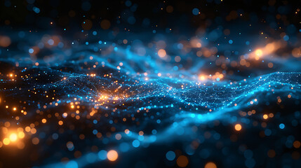 Obraz premium Unlocking Insights: Stylized Big Data Visualization