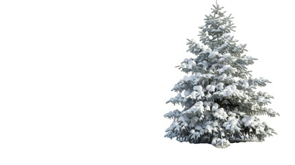 christmas tree isolated on white