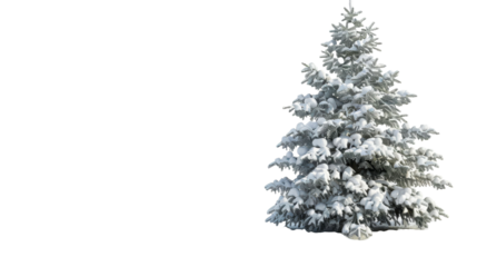 christmas tree isolated on white