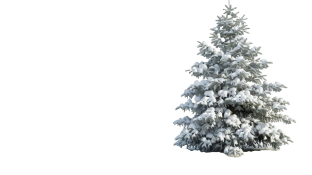 christmas tree isolated on white