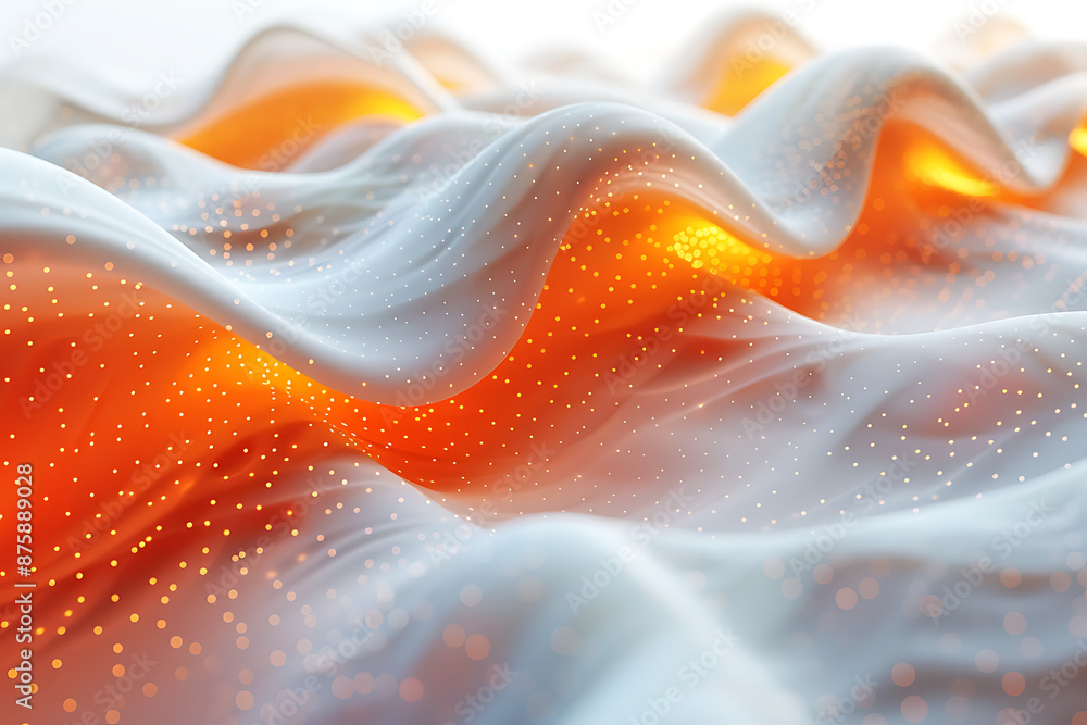 Poster intricate tech background with vibrant patterns