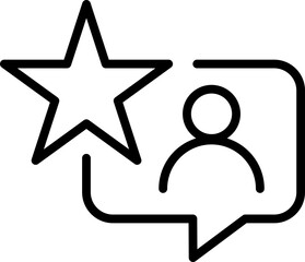 Customer Review Icon Rating Feedback Symbol