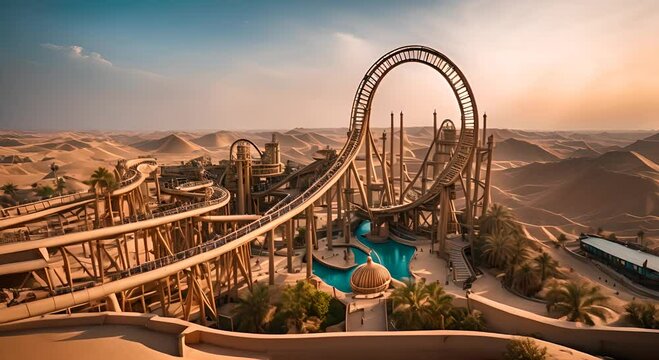 Theme park with the theme of Egypt.