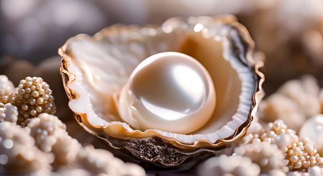 Oyster with a pearl.