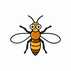 Illustration of a  Bee vector 