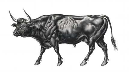 big bull background